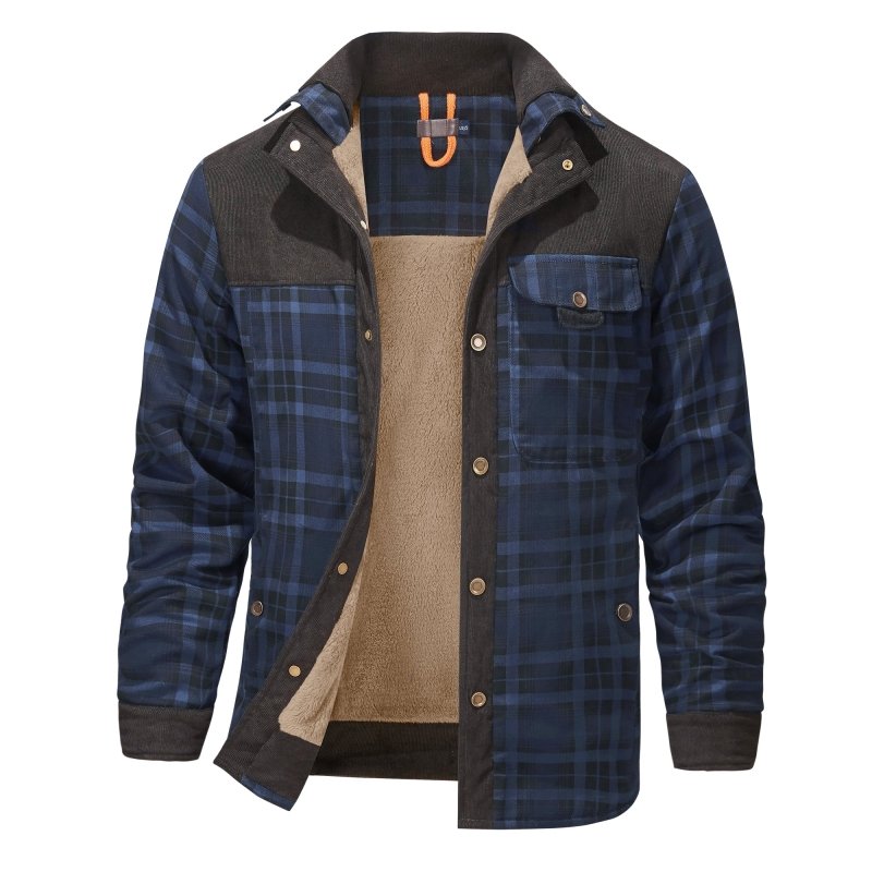 Men's Plaid Winter Jacket