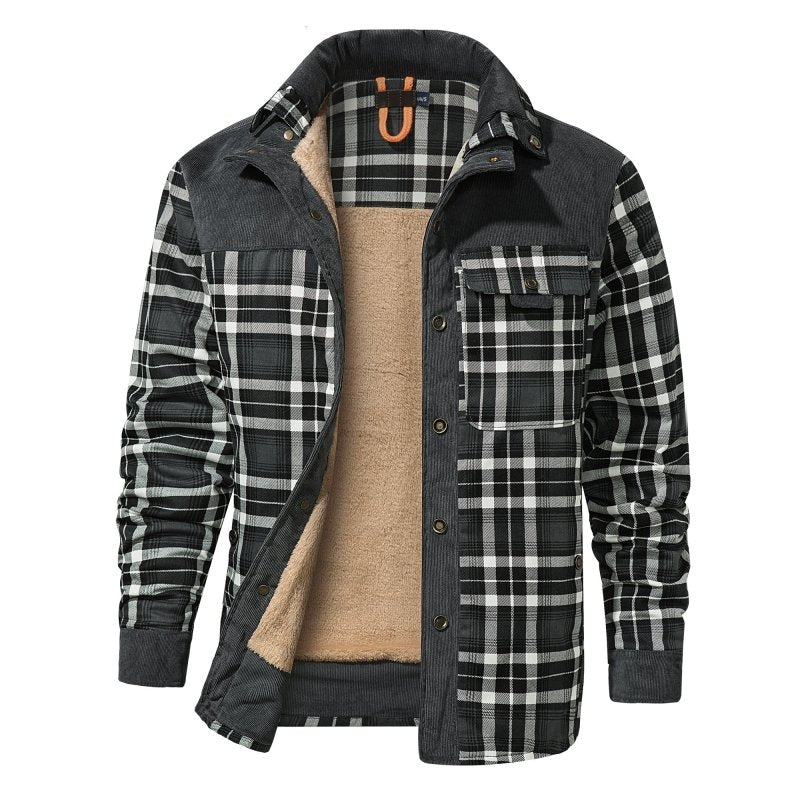 Men's Plaid Winter Jacket