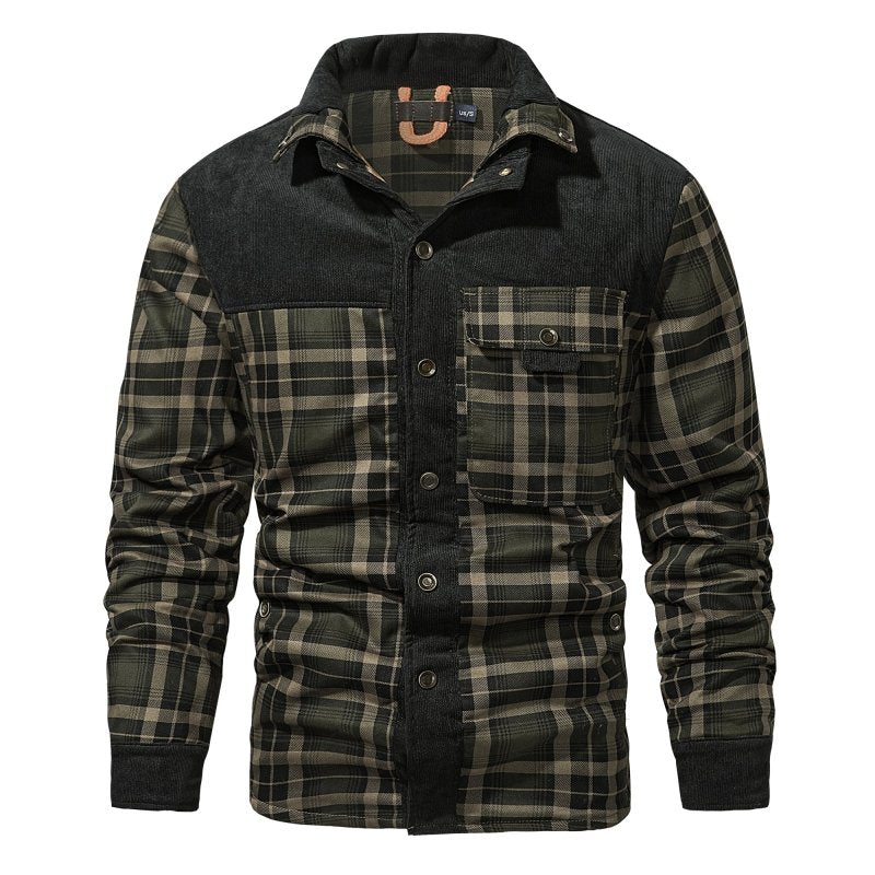 Men's Plaid Winter Jacket