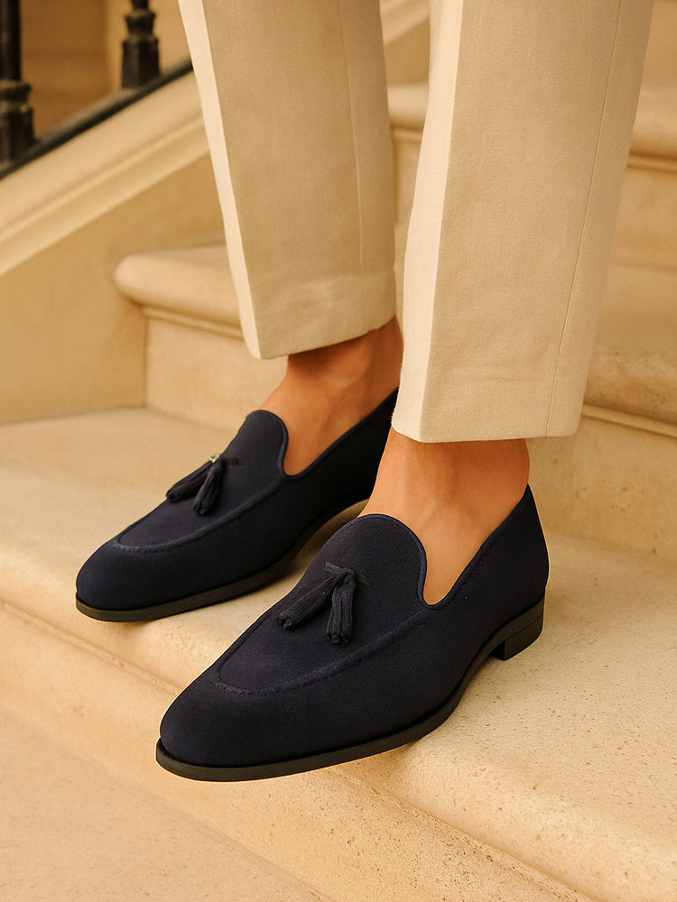 Men's Suede Tassel Loafers