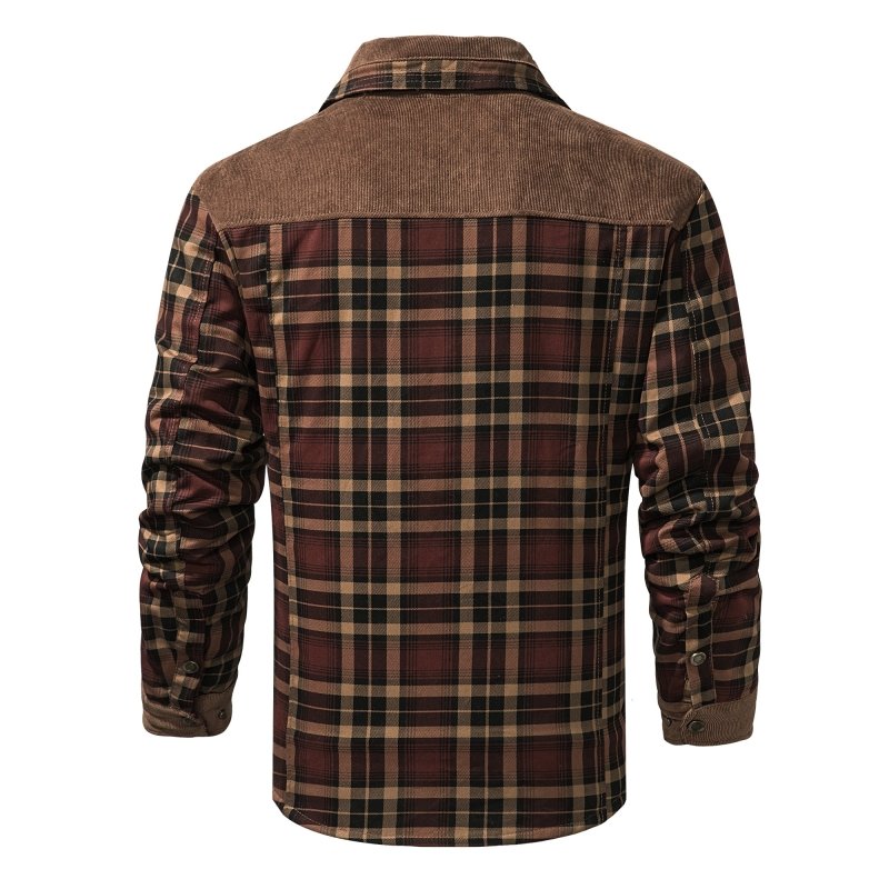 Men's Plaid Winter Jacket