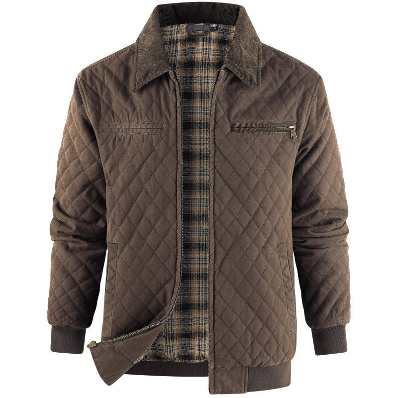 Men's Diamond Quilted Jacket
